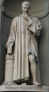 Statua di Machiavelli, Galleria degli Uffizi a Firenze.