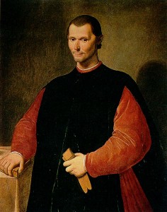 Niccolò Machiavelli (particolare) ritratto da Santi di Tito