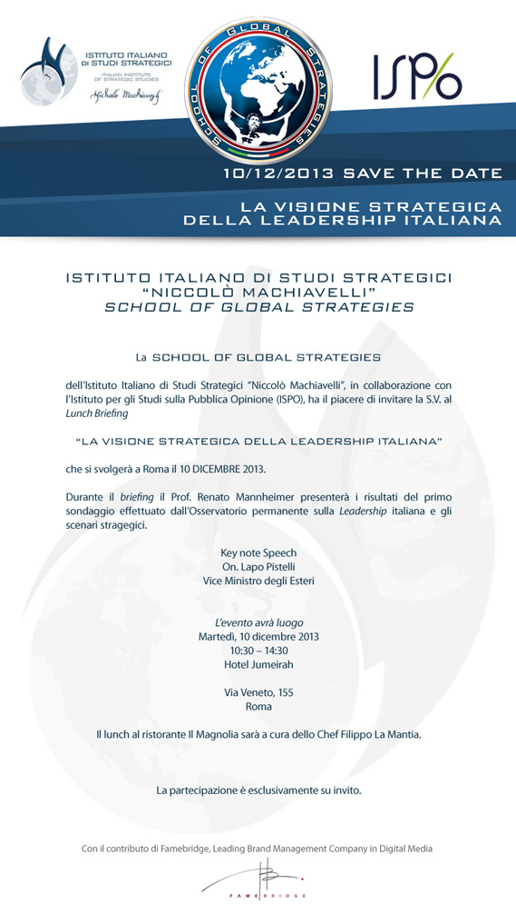 La Visione Strategica della Leadership Italiana